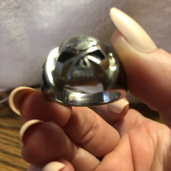 Harley-Davidson MOD Willie G skull stainless steel men’s ring - Picture 6 of 10